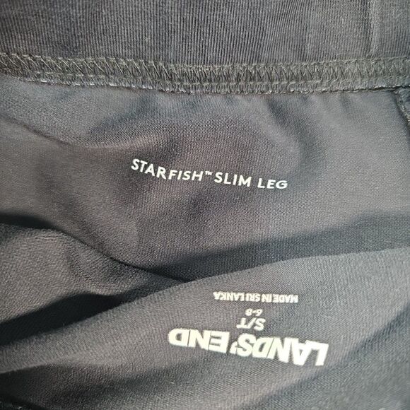 Lands End Starfish Pull On Slim Leg Stretch Pants Women's Size Small Tall 6/8 - Picture 8 of 8